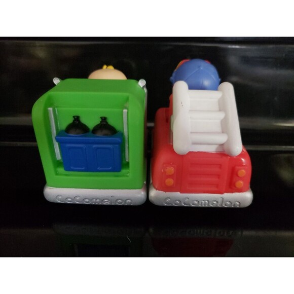 Cocomelon Set of 2 Mini Cars Vehicles Fire Truck &JJ Trash Truck - Picture 5 of 6